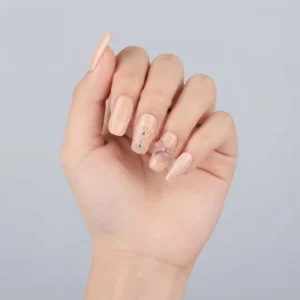 Romantic Cool Nude Bow Design Press-On Nails Kit photo 1